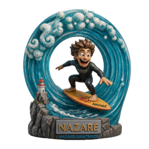 O surfista louco na onda